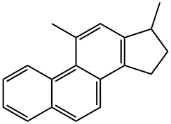 16,17-Dihydro-11,17-dimethyl-15H-cyclopenta[a]phenanthrene Struktur