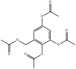 6-[(Acetyloxy)methyl]-1,2,4-benzenetriol triacetate Struktur