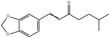 6-Methyl-1-(3,4-methylenedioxyphenyl)-1-hepten-3-one Structure