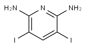 2,6-Diamino-3,5-diiodopyridine Structure