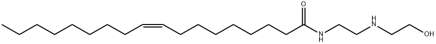 (Z)-N-[2-[(2-ヒドロキシエチル)アミノ]エチル]-9-オクタデセンアミド 化学構造式
