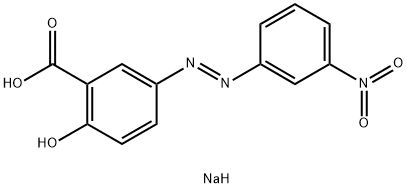 2-hydroxy-5-(3-nitrophenylazo)benzoat natrium