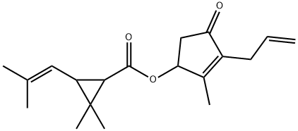 右旋烯丙菊酯, 584-79-2, 结构式