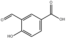 3-甲酰基-4-羟基苯甲酸 结构式
