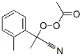Peracetic acid 1-cyano-1-(2-methylphenyl)ethyl ester Structure