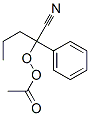 Peracetic acid 1-cyano-1-phenylbutyl ester Structure
