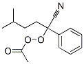 Peracetic acid 1-cyano-4-methyl-1-phenylpentyl ester Structure