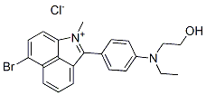 6-bromo-2-[4-[ethyl(2-hydroxyethyl)amino]phenyl]-1-methylbenz[cd]indolium chloride Structure