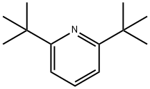 2,6-二叔丁基吡啶, 585-48-8, 结构式