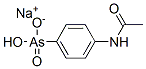sodium hydrogen [4-(acetamido)phenyl]arsonate Structure