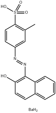 barium bis[4-[(2-hydroxy-1-naphthyl)azo]-2-methylbenzenesulphonate] Struktur
