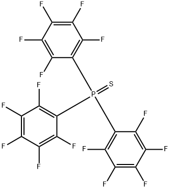 Tris(pentafluorophenyl)phosphine sulfide Struktur