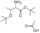 O-TERT-ブチル-L-トレオニンTERTブチルエステル 酢酸塩 化学構造式