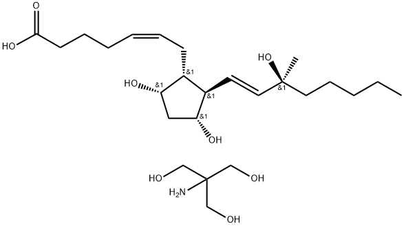 卡前列素氨基丁三醇 结构式
