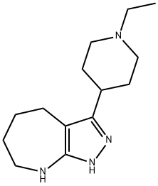 Pyrazolo[3,4-b]azepine, 3-(1-ethyl-4-piperidinyl)-1,4,5,6,7,8-hexahydro- (9CI) Structure