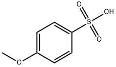 4-メトキシベンゼンスルホン酸 化学構造式