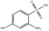 2-amino-4-hydroxybenzenesulfonic acid Struktur