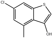 6-氯-4-甲基-苯并(B)噻吩-3-醇, 5858-07-1                                         , 结构式