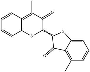 (E)-4-methyl-2-(4-methyl-3-oxobenzo[b]thiophen-2(3H)-ylidene)benzo[b]thiophen-3(2H)-one Struktur