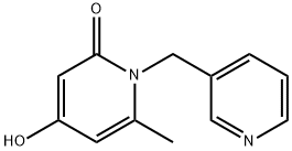 4-羟基-6-甲基-1-(吡啶-3-基甲基)吡啶-2(1H)-酮 结构式