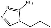 4-プロピル-4H-1,2,4-トリアゾール-3-アミン 化学構造式