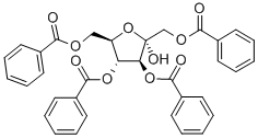 1,3,4,6-Tetra-O-benzoyl-a-D-fructofuranose Structure