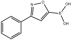 3-苯基异噁唑-5-硼酸, 5868-54-2, 结构式