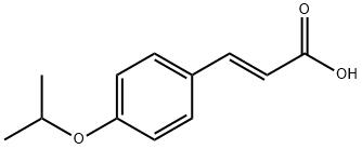 (2E)-3-(4-イソプロポキシフェニル)アクリル酸 化学構造式