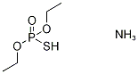 Thiophosphoric acid O,O-diethyl S-ammonium salt, 5871-16-9, 结构式