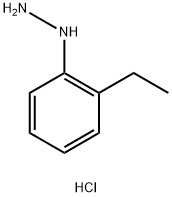 2-エチルフェニルヒドラジン塩酸塩 化学構造式