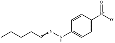 バレルアルデヒドp-ニトロフェニルヒドラゾン 化学構造式