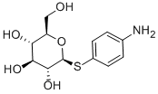 4-氨基苯基 β-D-硫代吡喃葡萄糖苷 结构式