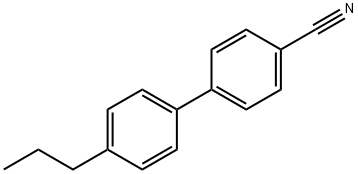 4-Propyl-4'-cyanobiphenyl Struktur