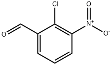 2‐クロロ‐3‐ニトロベンズアルデヒド 化学構造式