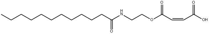 (Z)-2-Butenedioic acid hydrogen 1-[2-[(1-oxododecyl)amino]ethyl] ester Struktur