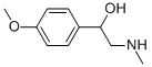 1-(4-甲氧基苯基)-2-(甲基氨基)乙醇, 58777-87-0, 结构式
