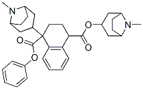 bis(8-methyl-8-azabicyclo[3.2.1]oct-3-yl) 1,2,3,4-tetrahydro-1-phenylnaphthalene-1,4-dicarboxylate Struktur