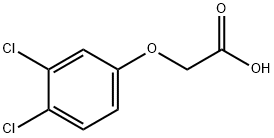 (3,4-ジクロロフェノキシ)酢酸 化学構造式
