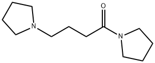 1-[1-oxo-4-(1-pyrrolidinyl)butyl]pyrrolidine  Struktur