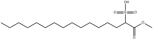 1-methoxy-1-oxohexadecane-2-sulphonic acid Structure