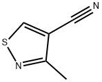 3-甲基异噻唑-4-甲腈, 58850-81-0, 结构式
