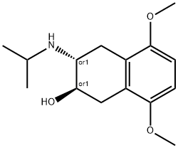 2-isopropylamino-3-hydroxy-5,8-dimethoxy-1,2,3,4-tetrahydronaphthalene 结构式