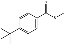 Benzenecarbodithioic acid, 4-(1,1-dimethylethyl)-methyl ester Structure