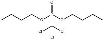 1-(butoxy-(trichloromethyl)phosphoryl)oxybutane Struktur
