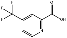 4-(トリフルオロメチル)-2-ピリジンカルボン酸 化学構造式