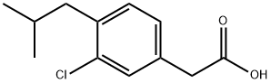 3-Chloro-4-isobutylphenylacetic acid Structure