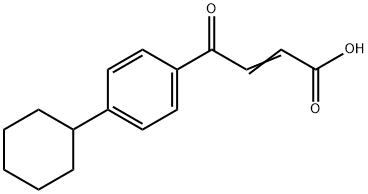 3-(4-环己基苯甲酰)丙烯酸 结构式