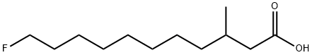 11-Fluoro-3-methylundecanoic acid Struktur