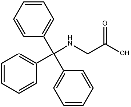 N-(トリフェニルメチル)グリシン 化学構造式