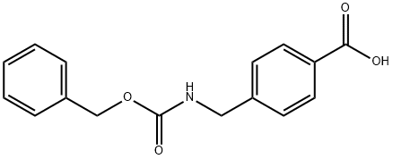 4-({[(苄氧基)羰基]氨基}甲基)苯羧酸 结构式